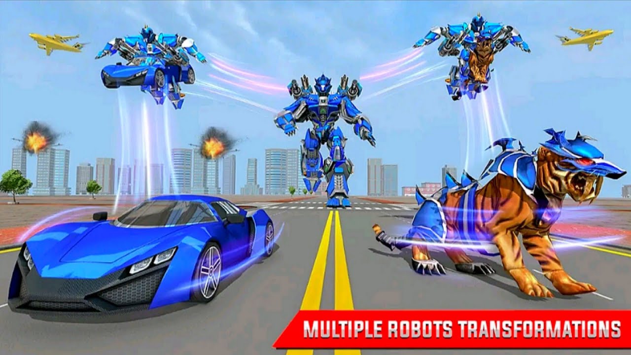 Police Tiger Robot Transform Games - Robot Car Transportation Game - Android Gameplay