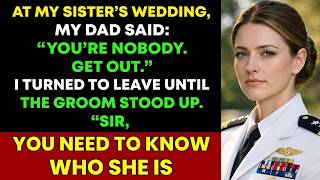 At My Sister's Wedding, My Father Called Me Nobody — Until the Groom Stood Up and Said: Sir, You...