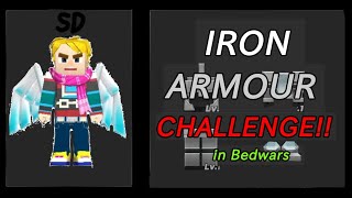 IRON ARMOUR CHALLENGE IN BEDWARS | Blockman Go