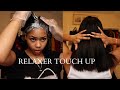 RELAXER TOUCH UP ON NEW GROWTH | RELAXING MY HAIR AFTER A 2 MONTH STRETCH| LILNCK