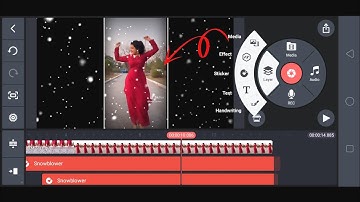 how to make a video with snow blower effect in kinemaster || kinemaster me snow effect editing