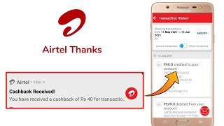 Flat ₹40 Cashback With Proof | Airtel thanks screenshot 3