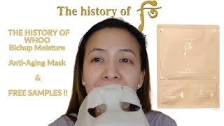 Korean Skincare - THE HISTORY OF WHOO Bichup Moisture Anti Aging Mask | Tiana Le
