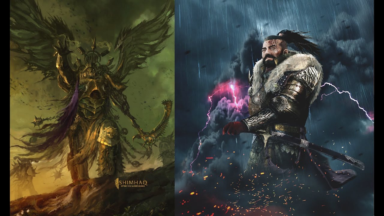 La legendaria batalla entre el Khan y Mortarion #warhammer40k - YouTube