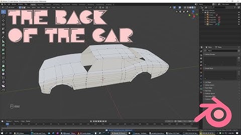 Modelling a Car in Blender | Part 4 | The Back of the Car