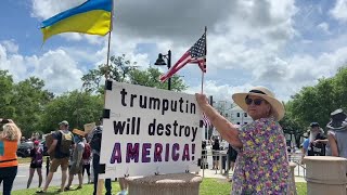 VIDEO: Overwhelming local turnout for nationwide demonstration against the Trump Administration