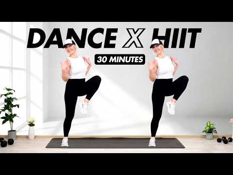 🎶30 MIN DANCE CARDIO X HIIT WORKOUT - ALL STANDING🎶Full Body, No Equipment, No Repeats🎶 thumbnail