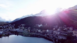 ★ 4K 🇨🇭Cab ride Landquart   St Moritz 1250m climb with snowfall 02 2020