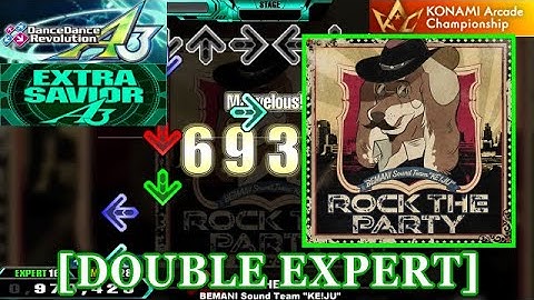 【DDR A3】 ROCK THE PARTY / BEMANI Sound Team "KE!JU" [DOUBLE EXPERT] 譜面確認+Clap