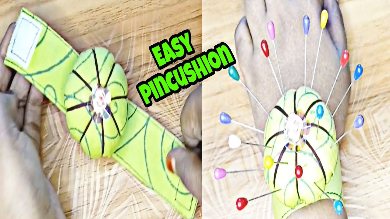How to make a wrist pincushion/Easy diy hand pincushion/Pincushion