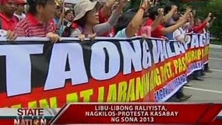 SONA: Kilos protesta kasabay ng SONA 2013, nauwi sa girian
