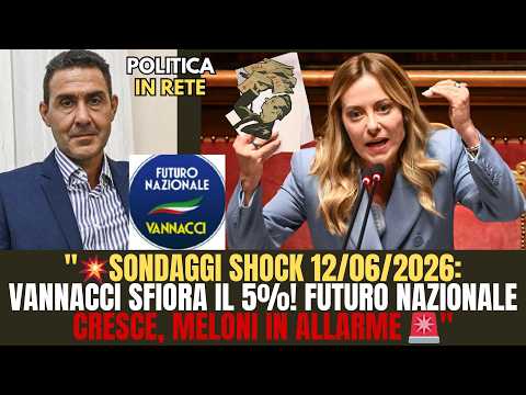 Video SONDAGGI BOMBA 2026 VANNACCI SFIORA IL 5%! FUTURO NAZIONALE CRESCE, MELONI IN ALLARME CHI VINCE?