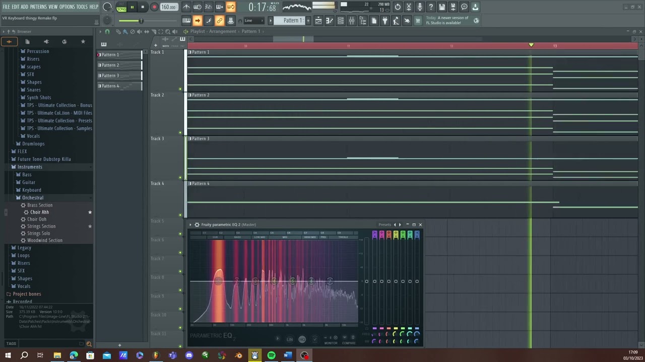First synth from Virtual Riot's review of The Expressive E Osmose - FL Studio stock plugins remake.