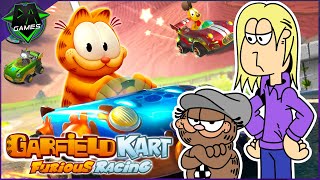 EAT MY KITTY LITTER! | GARFIELD KART FURIOUS RACING (WILL AND @AficionadosChris) | DAGames