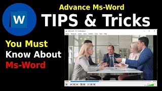 How to run video in ms word 2007 in Hindi | insert video into word 2007 | ms word in Hindi | #dtip1 screenshot 1