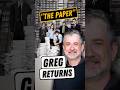 Greg Daniels returns | The Paper (The Office spinoff) #ThePaper #TheOffice #GregDaniels
