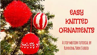 How to knit a Christmas ornament | A Stop Motion Tutorial