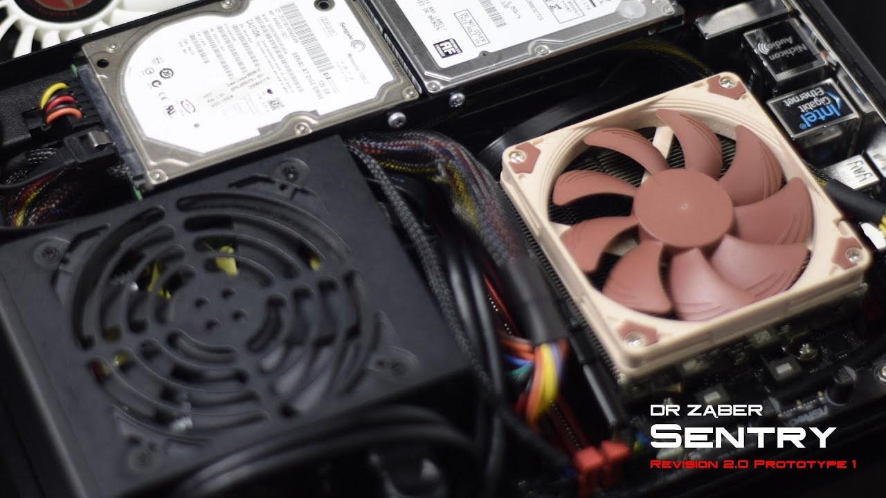 DR Ząber Sentry 2.0 Noctua NH-L9i Cooling Tests (Horizontal Orientation)