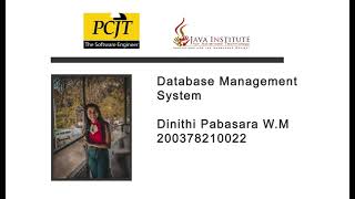 Question Set 13 | Database Management System | Java Institute