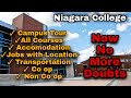 Complete Information About Niagara College || Accomodation || Jobs || Co op and Non Co op Program ||