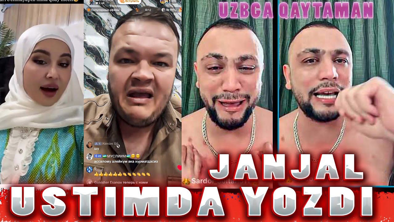 Ustimdan yozib berishdi JANJAL mana axvol tez ko'ring Feruza Normatova Shuxrat Musayev Sardor 