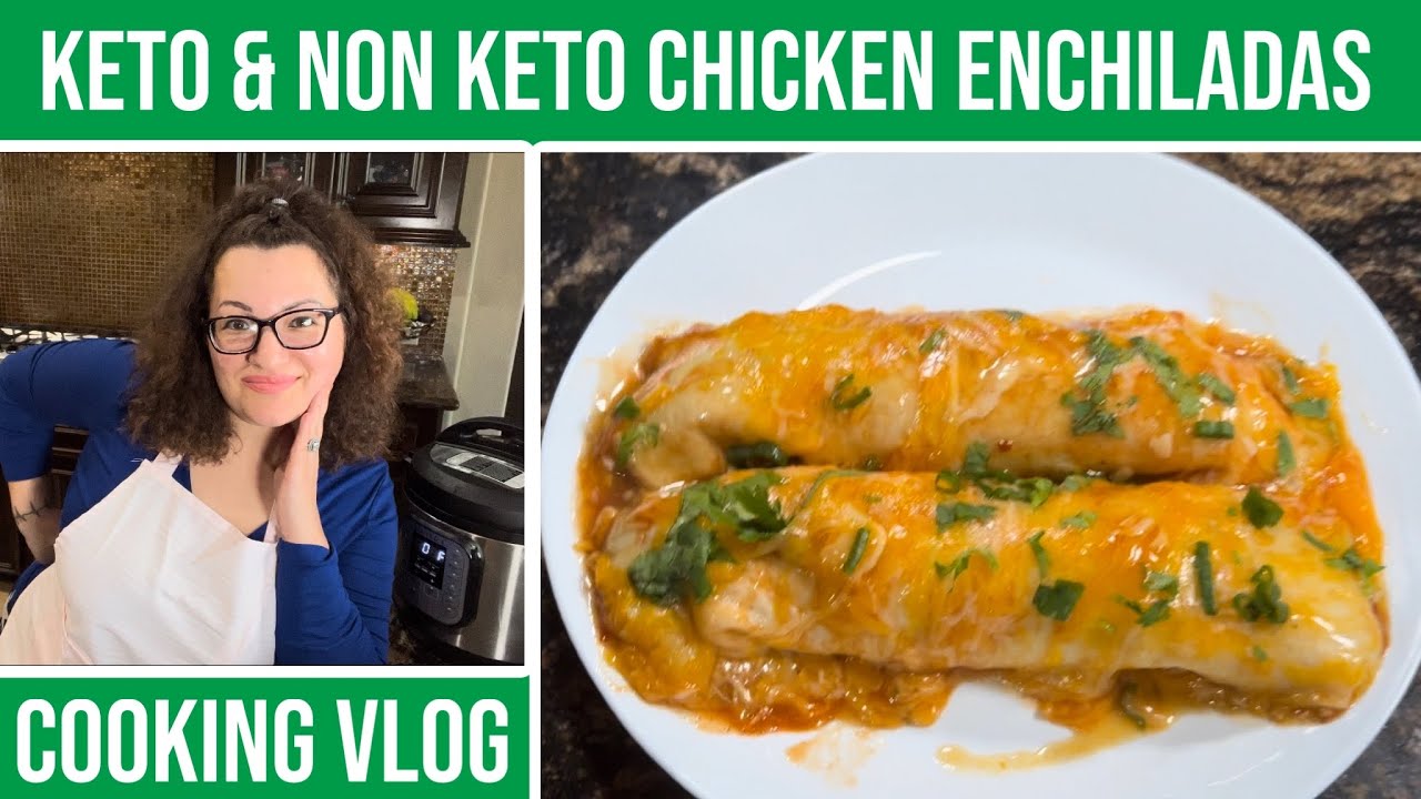 Dinner With The Bogarts || KETO & NON KETO CHICKEN ENCHILADAS || Cooking Vlog || Family Vlog ||