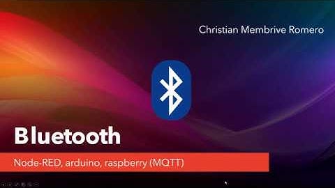 Bluetooth entre Node-RED y arduino