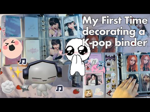 Decorating My New Girl Group Binder~ Organizing My K-pop Photo cards