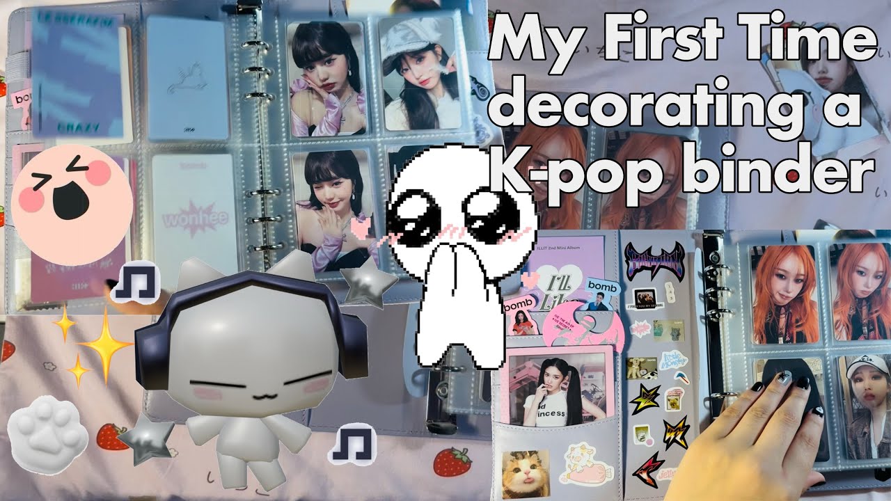 Decorating My New Girl Group Binder~ Organizing My K-pop Photo cards