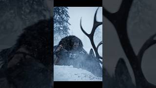 Man vs. Beast: The First Winter (Savage Survival Action).#short #deer #deerhunting #aivideo
