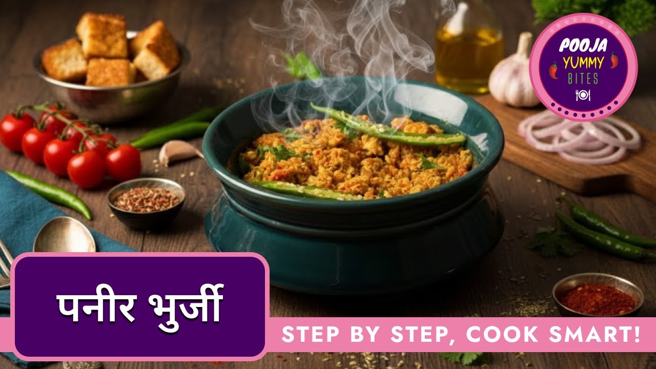 Dhaba Style Paneer Bhurji Recipe | Quick & Spicy Paneer Scramble | Pooja Yummy Bites 