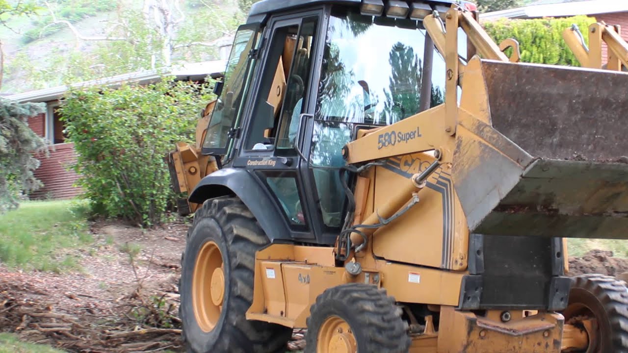 Case 580 L Backhoe moving YouTube