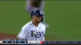 Isaac Paredes LAUNCHES HIS 9TH HOMER OF THE YEAR | New York Yankees @ Tampa Bay Rays 6/22/2022