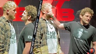 BEN ASKREN SMACKS & FACEPALMS JAKE PAUL DURING FACE OFF! PUNKS HIM AT LAS VEGAS PRESSER