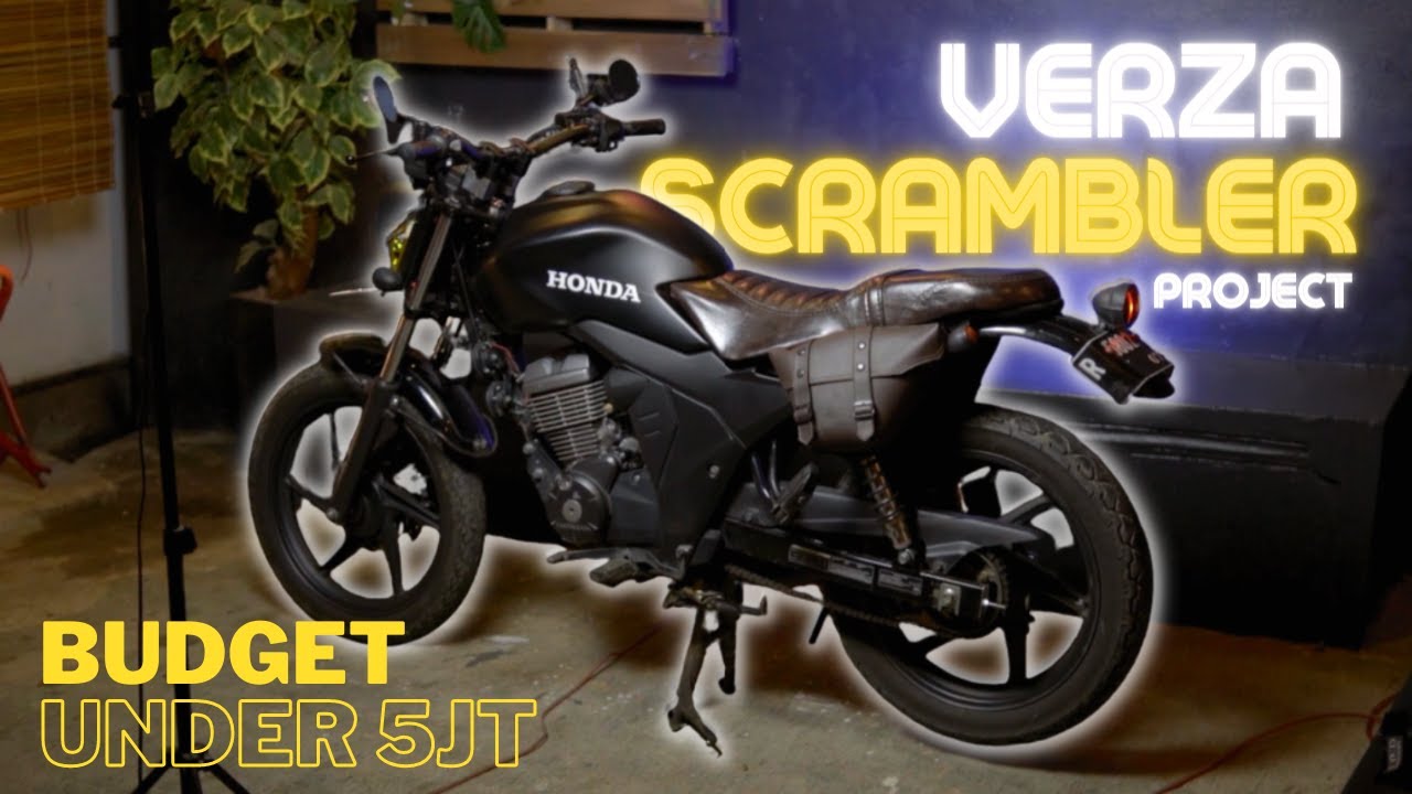 Pasang skotlet klasik di tangki motor CB150 VERZA MODIF SCRAMBLER