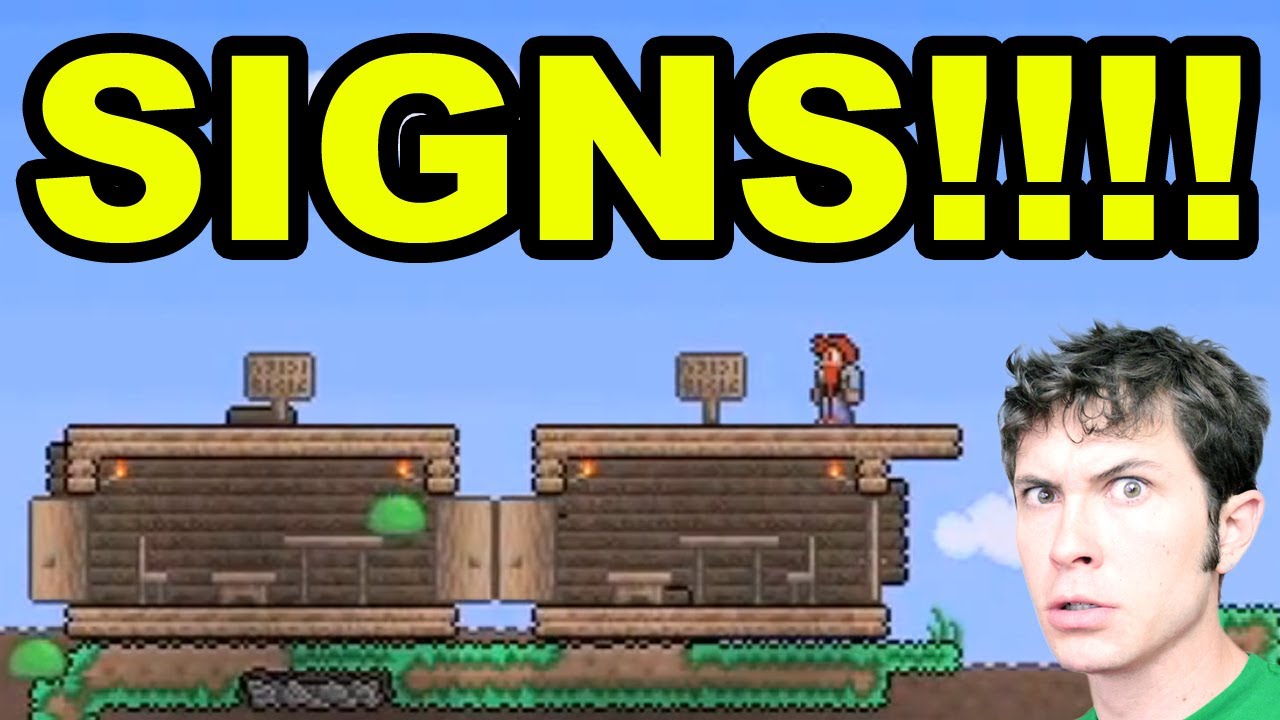 MORE TERRARIA SIGNS! YouTube