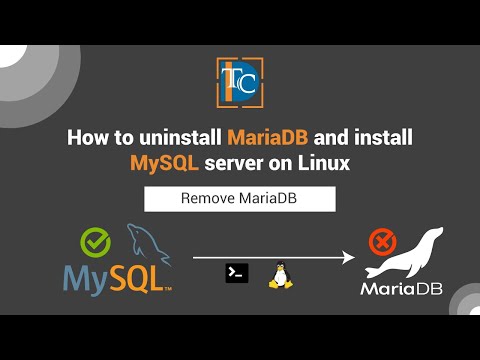 How to  uninstall MariaDB  and install MySQL server  on centos7