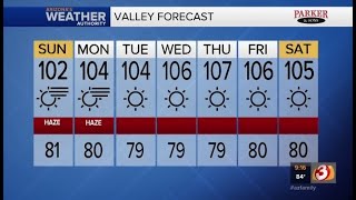 FORECAST: Smoky skies continue to impact our temps across AZ