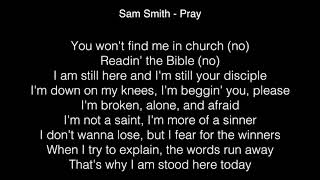 Sam Smith - Pray Live Lyrics ( From The 60th GRAMMYs®)