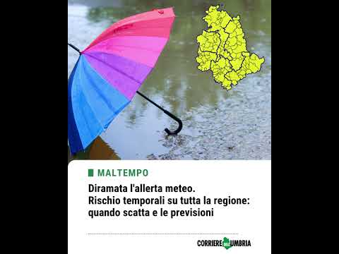 Video Diramata l'allerta meteo. Rischio temporali su tutta la regione: quando scatta e le previsioni