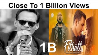 Top 10 Songs Close to one billion views - May 2, 2021