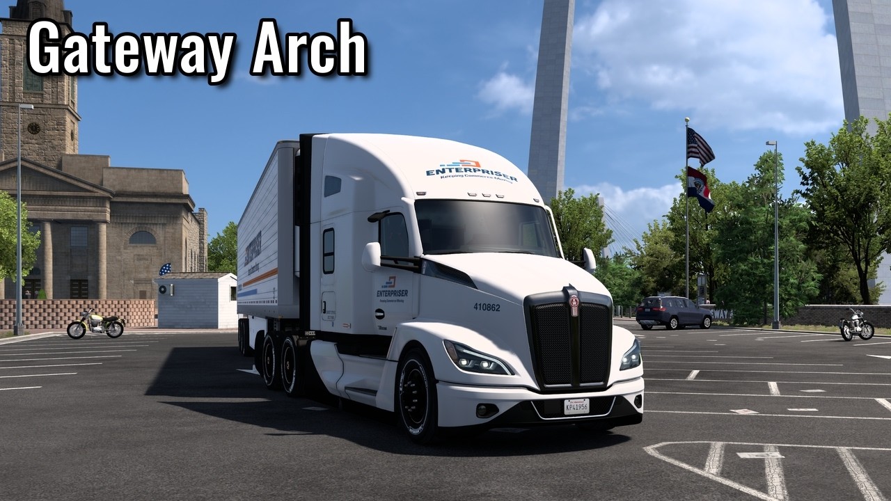 Realistic ATS Driving; Kenworth T680 Missouri 242km; HORI Truck Control System