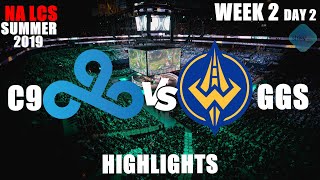 C9 vs GGS Highlights   LCS Summer 2019 Week 2 Day 2