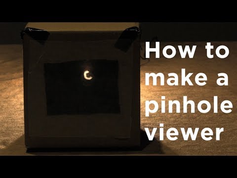How to make a pinhole viewer with everyday household items