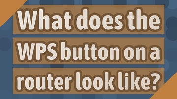 What does the WPS button on a router look like?