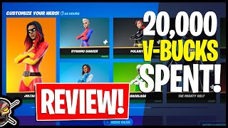 Spending 20,000 V-BUCKS on EVERY SUPER HERO! Gameplay | Before You Buy (Fortnite Battle Royale)
