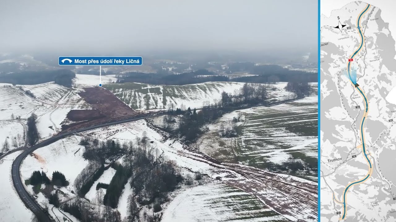 D11 - postup výstavby leden 2025