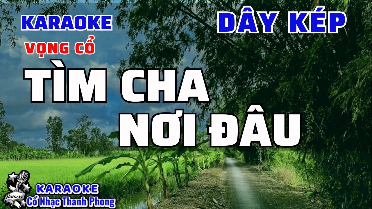 Karaoke TÌM CHA NƠI ĐÂU Vọng Cổ | Dây Kép | Beat Hay