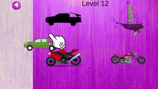 Puzzle mobil, truk, pemadam kebakaran, pesawat terbang, excavator, traktor, kereta api | Gameplay screenshot 3
