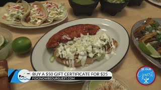 Be Our Guest!  Buy a $50 gift certificate to Tacos Wey for only $25